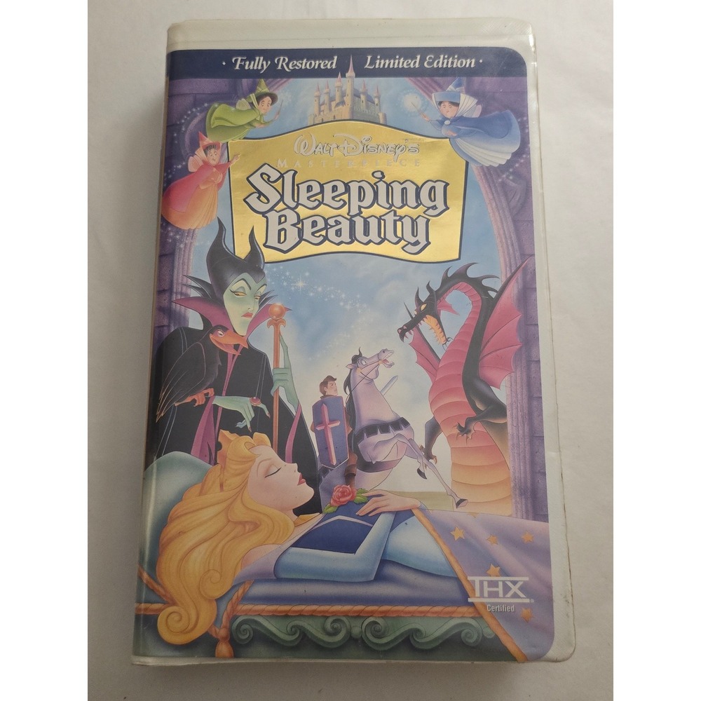 VTG 1997 Walt Disney Masterpiece Sleeping Beauty VHS Limited Edition THX
